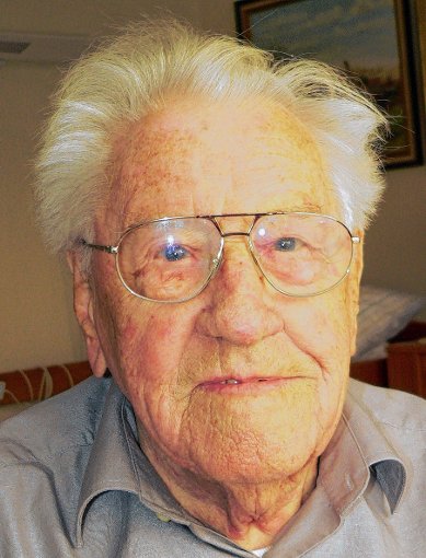 Walter Gümpel wird heute 103 Jahre alt. Foto: Georg Diehl Foto: Markgräfler ...