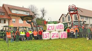 Oberes Kandertal: Landwirte protestieren  gegen Berlin