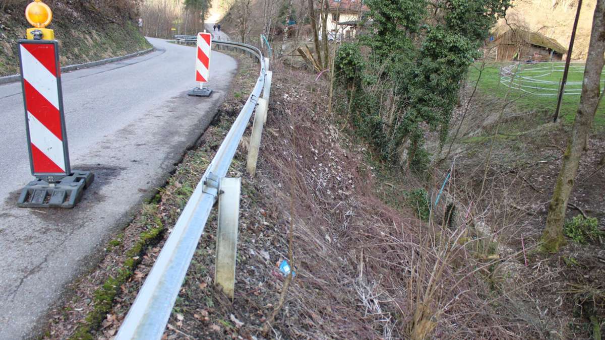 Schwörstadt: Bergstraße wird  stabilisiert