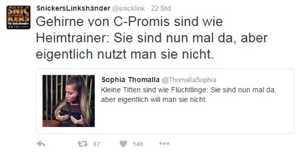 Nach Tweet über Flüchtlinge: Viel Schelte für Sophia Thomalla
