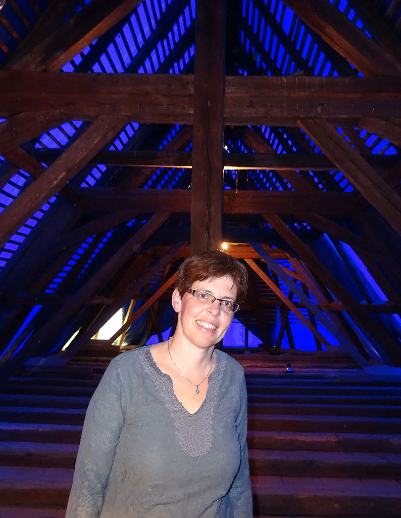 Schallbach: Das blaue Dach der Kirche