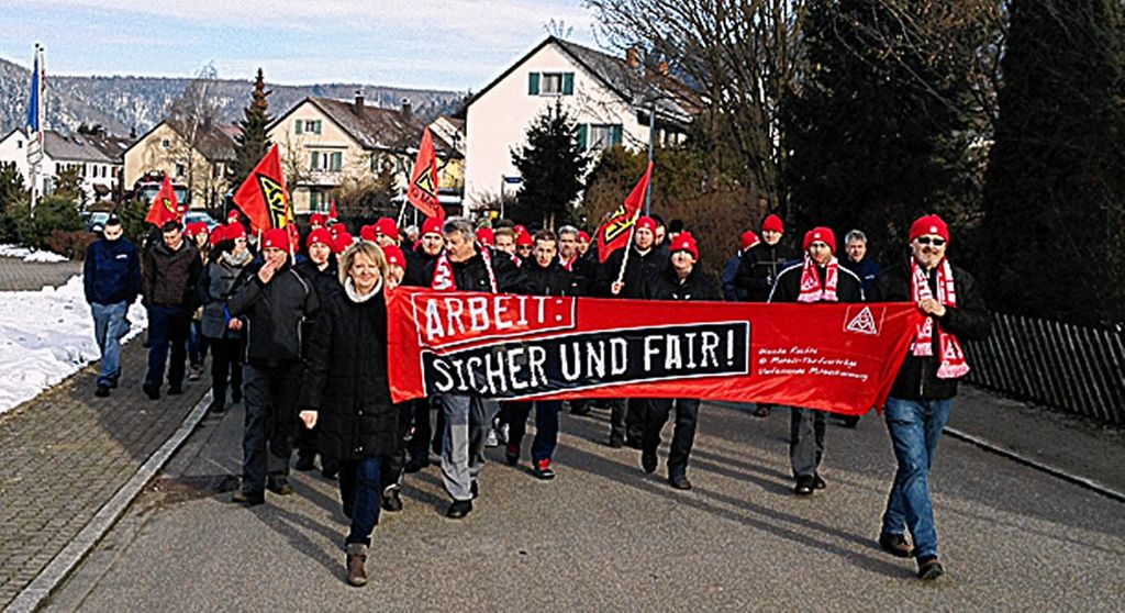 Schopfheim: Mit Fahne und Trillerpfeife