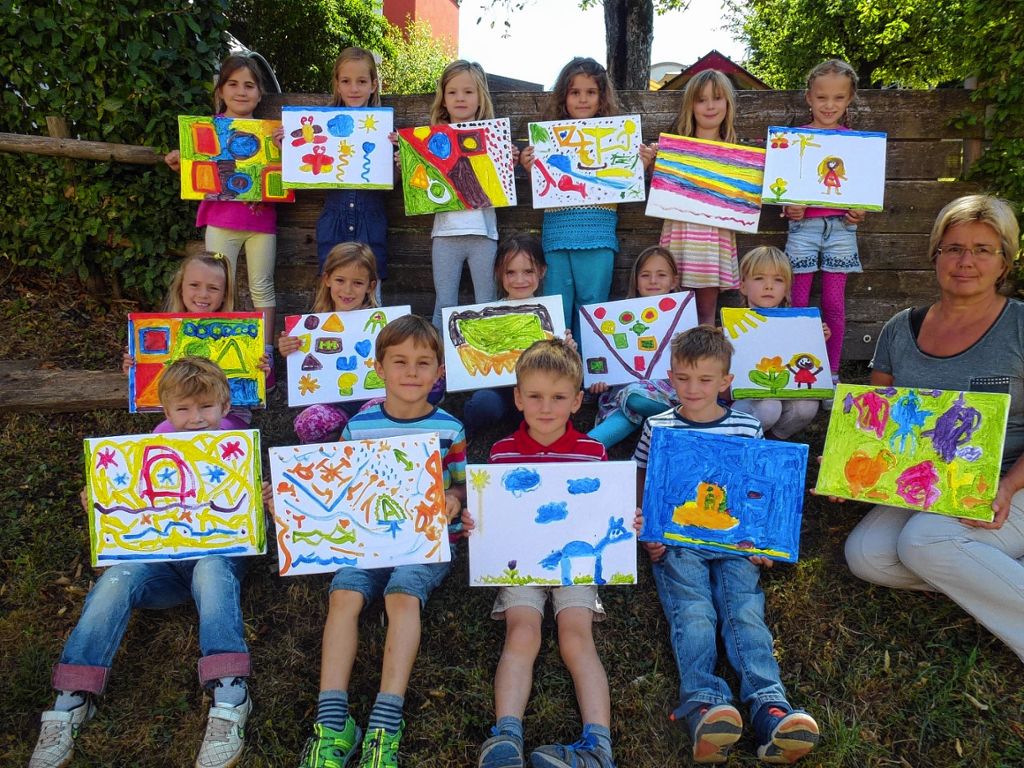 Schopfheim: Kleine Künstler an der Staffelei
