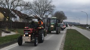 Traktorkorsos in Rheinfelden: Landwirte machen ihrem Unmut Luft