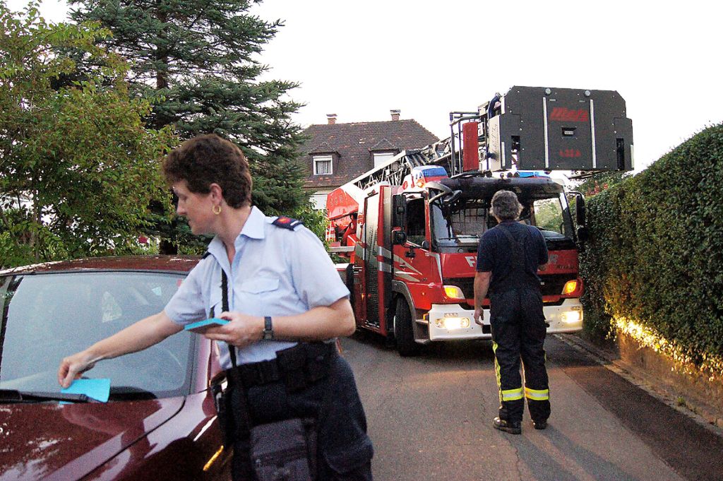 Lörrach: Die Feuerwehr steckte fest