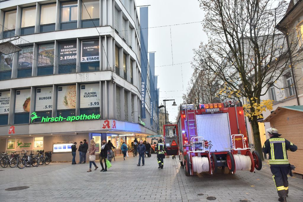 Lörrach: Feuerwehreinsatz in Fußgängerzone