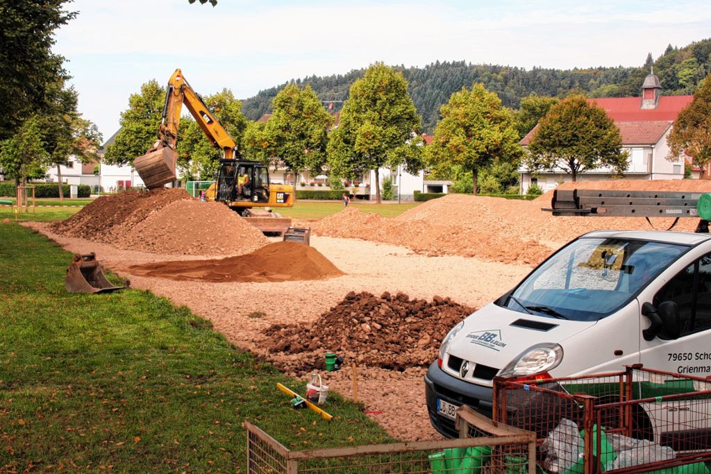 Schopfheim: Flüchtlingsunterkunft im Oberfeld schon im Bau