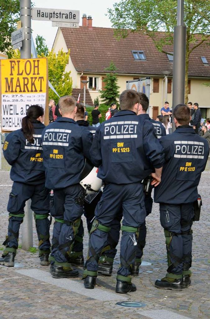 Weil am Rhein: Polizei befürchtet Probleme und Gewalt