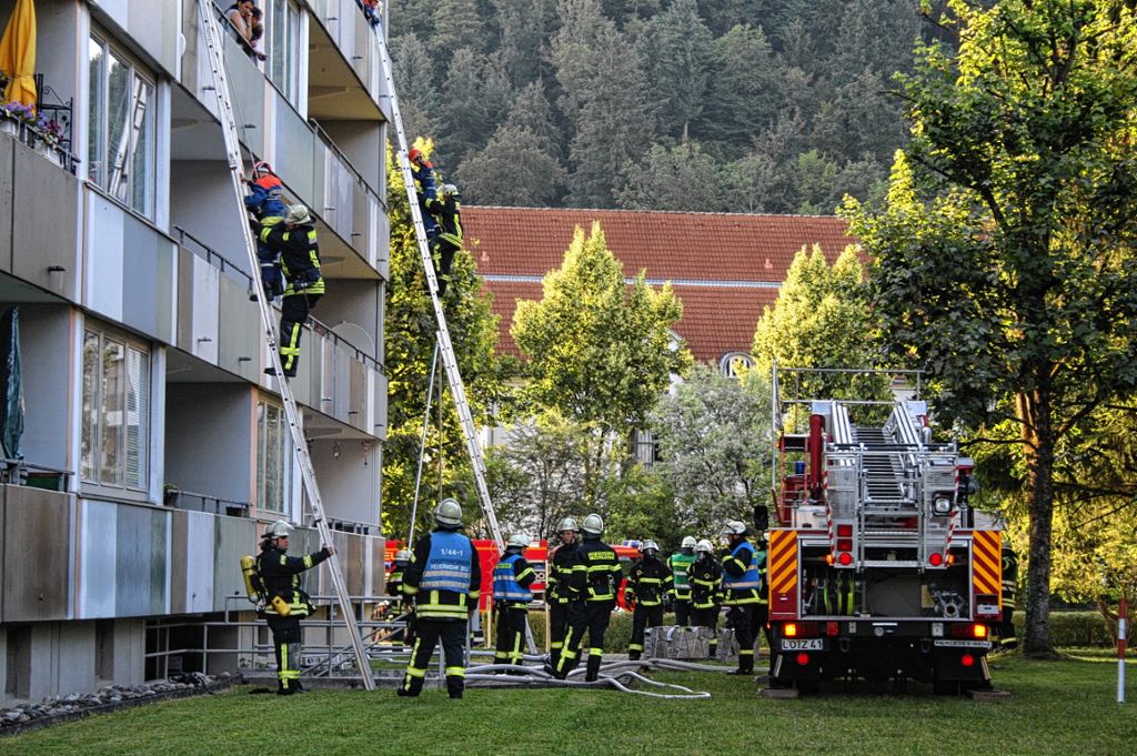 Schopfheim: Feuer und Unwetter  sorgen für Alarm