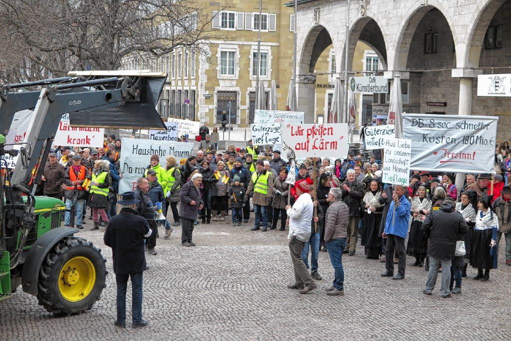 Auggen: In  Stuttgart demonstriert