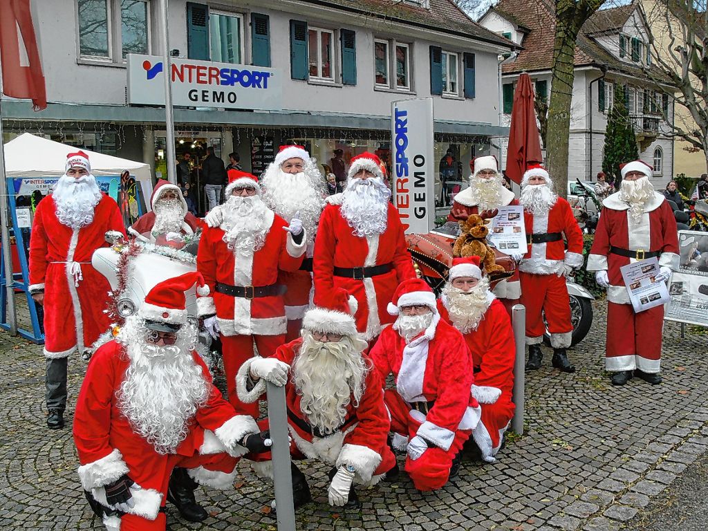 Weil am Rhein: Harley-Nikolause ein Blickfang