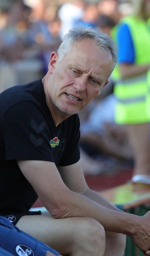 SC-Trainer Christian Streich gibt sich volksnah. Foto: Die Oberbadische