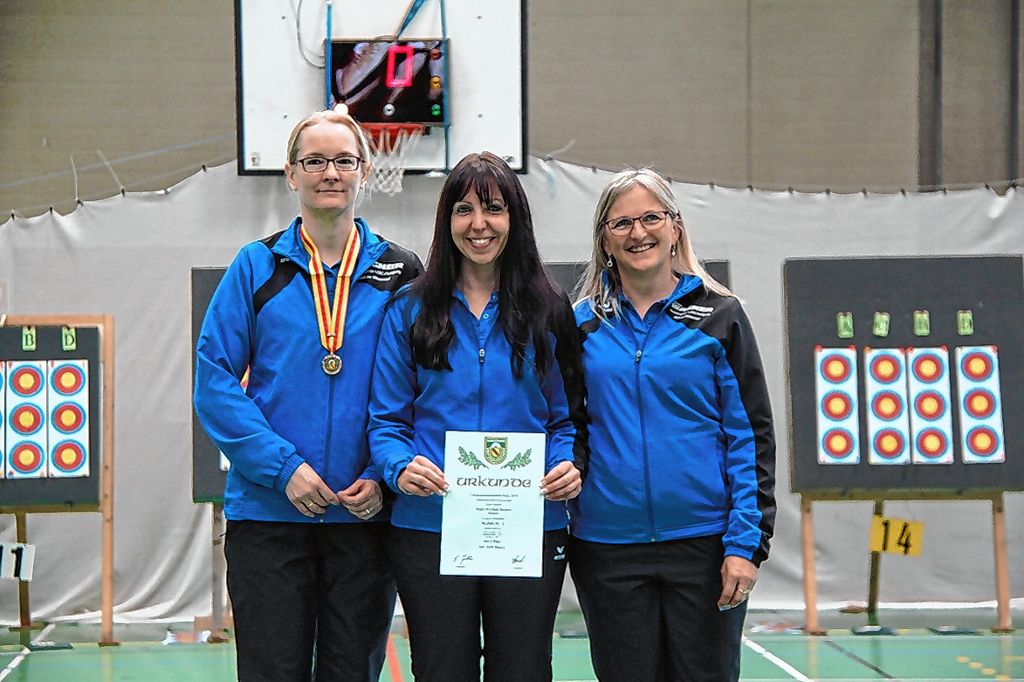 Die Mannschaft mit Elisabeth Keßler, Martina Keller und Ute Rapp wurde Landesmeister.