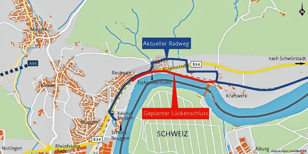 Rheinfelden: Veloweg als unendliche Geschichte