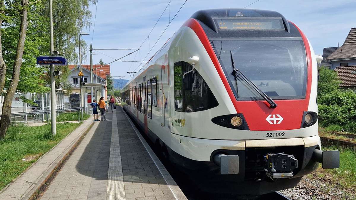Kreis Lörrach: S-Bahn verspätet  wegen Weichenreparatur in Lörrach-Stetten