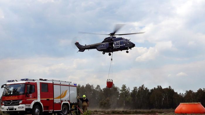 Waldbrände: Feuer bei Jüterbog: Großschadenslage ausgerufen