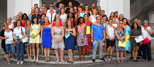 57 Absolventen der Theresia-Scherer-Schule haben ihr Abschlusszeugnis in der Tasche. Foto: zVg Foto: Die Oberbadische