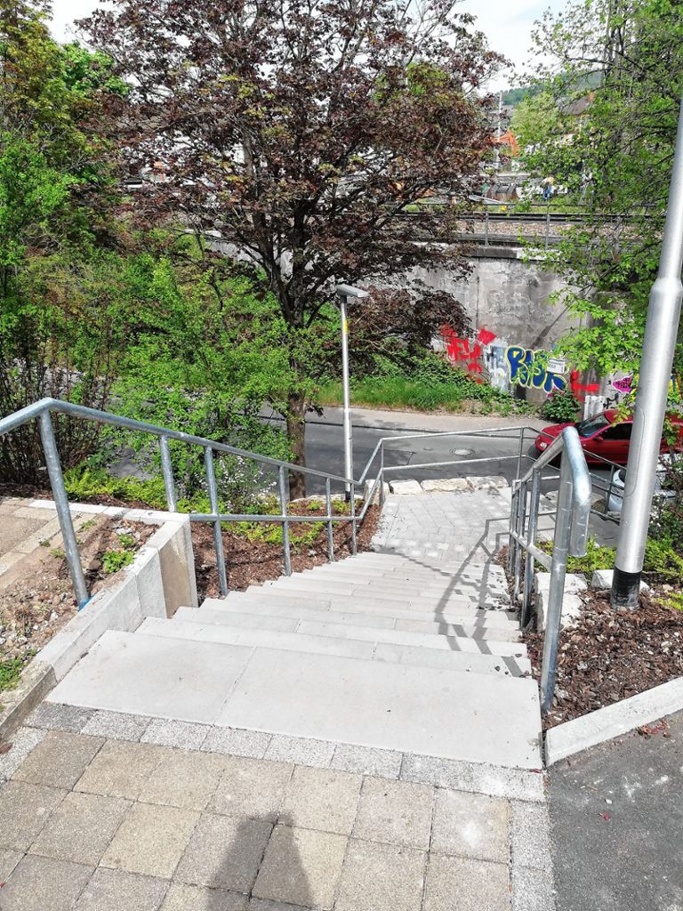 Weil am Rhein: Neue Treppe: Mehr Sicherheit für Fußgänger