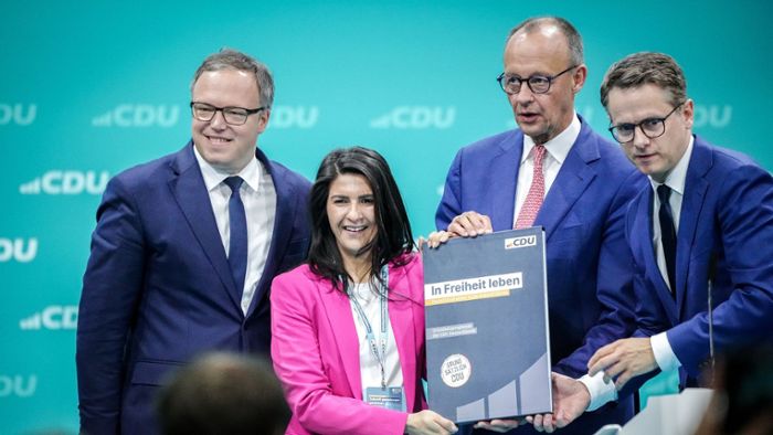 Parteitag: CDU und CSU starten in Schlussphase des Europawahlkampfes