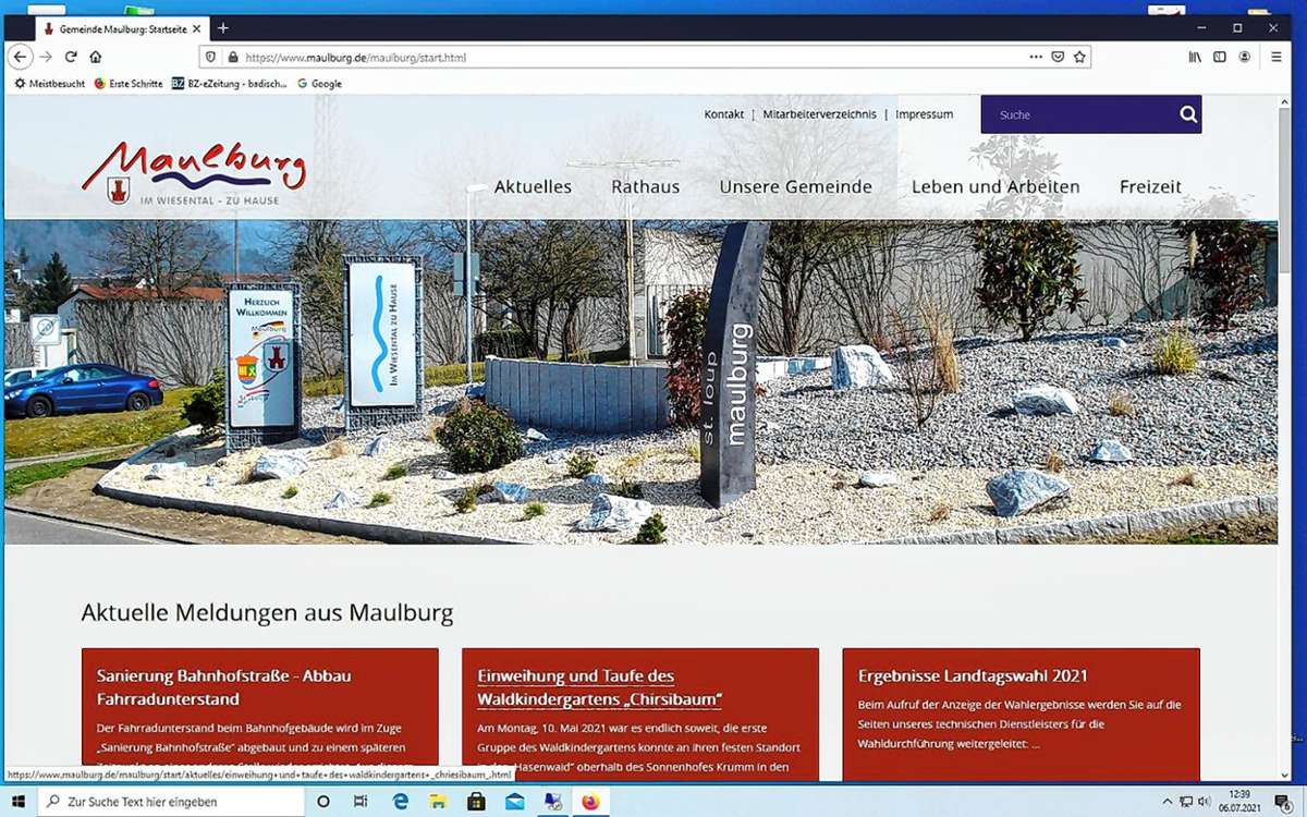 Maulburg: Professionalisierte Außendarstellung