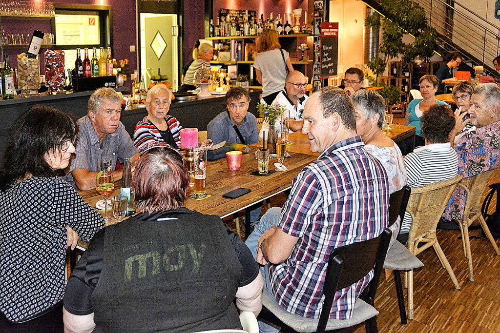 Der regelmäßige „Stammtisch des Stadtteilvereins Friedlingen“ dient dem  lockeren Austausch.    Foto: Joachim Pinkawa Foto: Weiler Zeitung