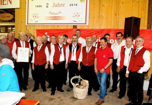 Die Band, die über drei Jahrzehnte den Sallnecker Vatertagshock musikalisch begleitet hat, geht nun in Rente.    
Fotos: Heiner Fabry Foto: Markgräfler Tagblatt
