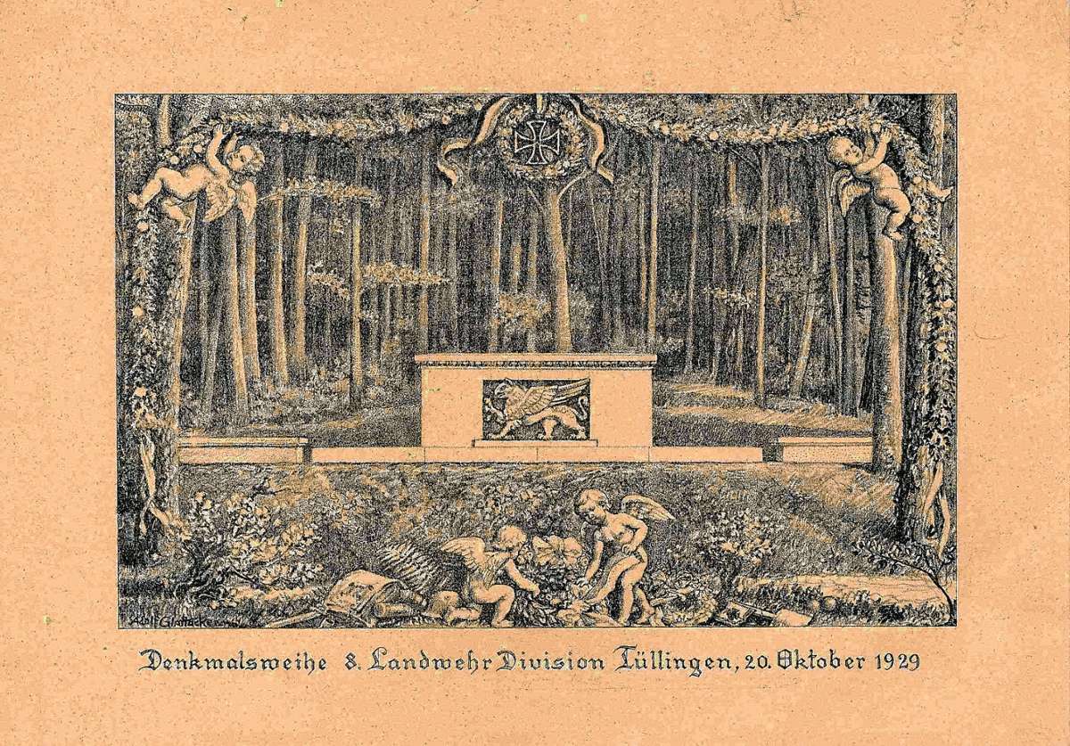 Die Lithographie des Tüllinger Malers Adolf Glattacker