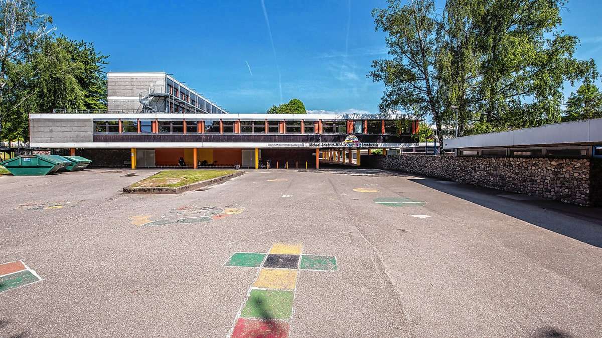 Die Michael-Friedrich-Wild-Grundschule soll einen Anbau mit Mensa und acht Klassenzimmern bekommen. Foto: Alexander Anlicker