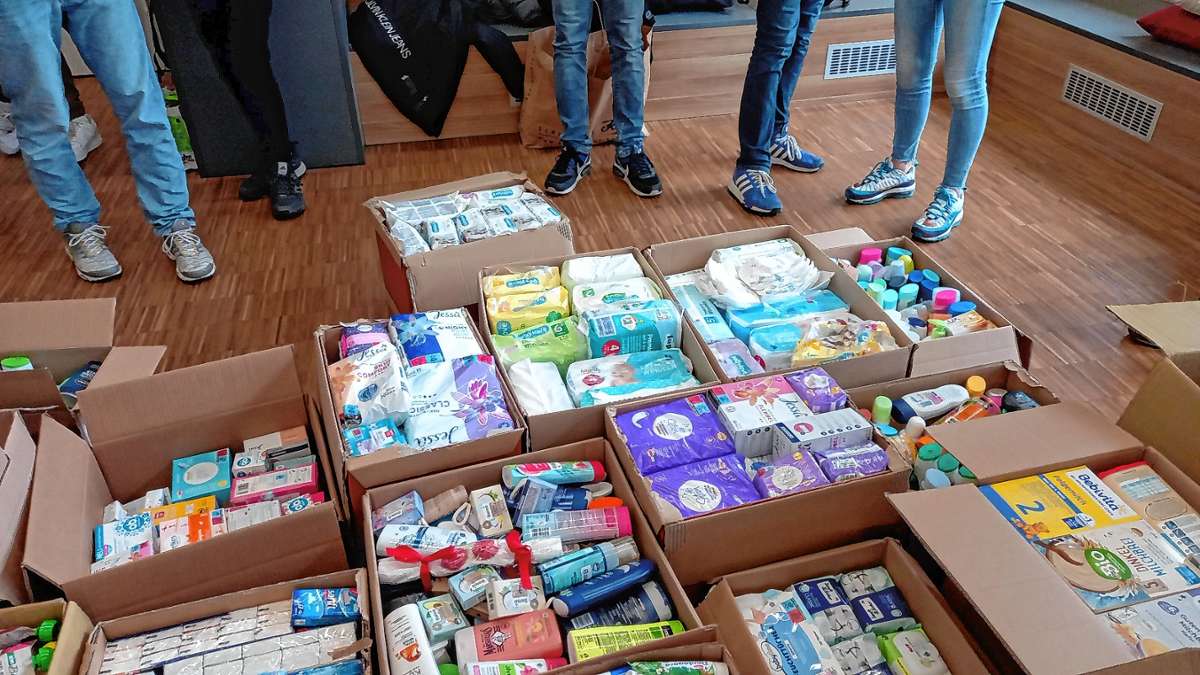 Müllheim: Gymnasiasten sammeln Spenden für die Ukraine