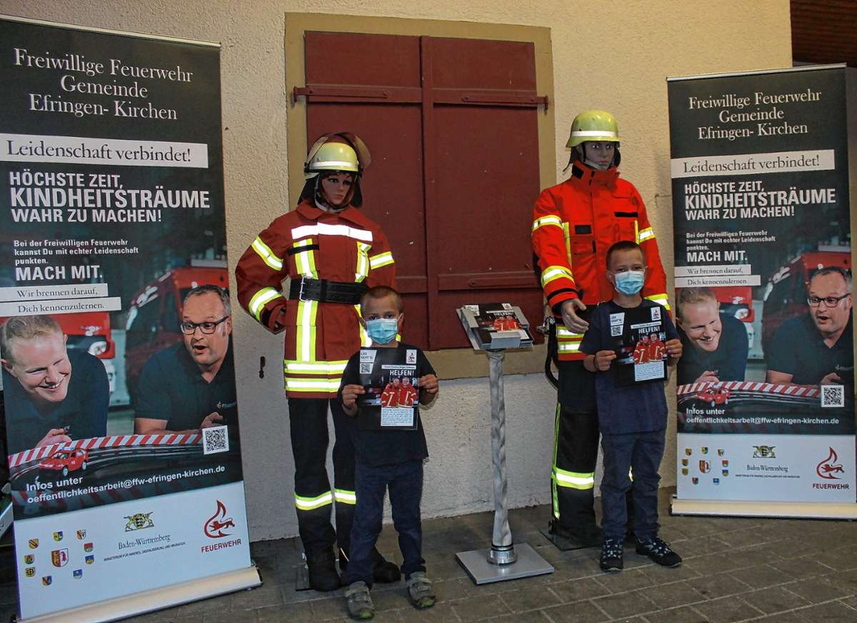 Efringen-Kirchen: Feuerwehr Efringen-Kirchen wirbt mit PR-Aktion um interessierten Nachwuchs