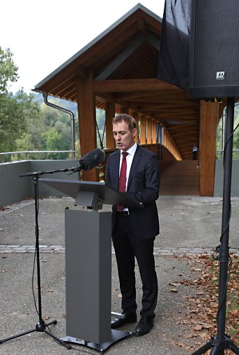 Jörg Lutz bei seiner Ansprache. Foto: Kristoff Meller Foto: mek