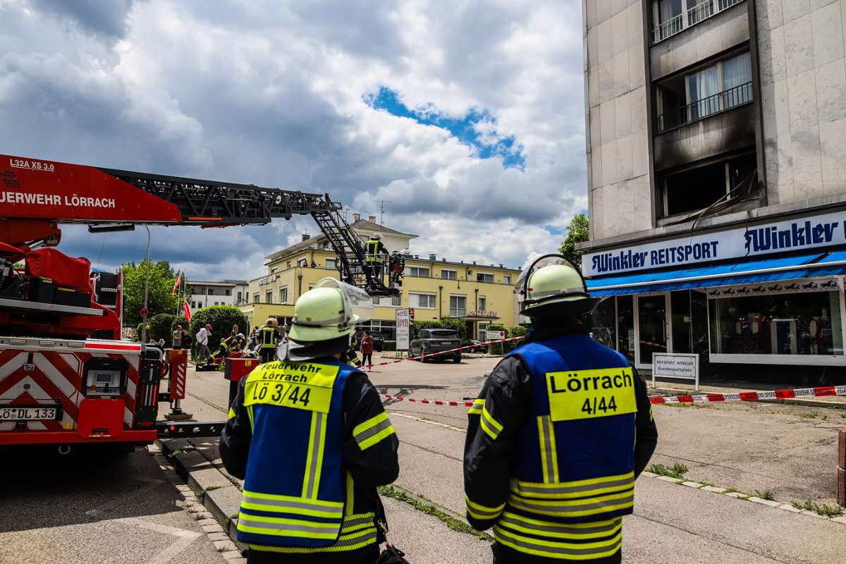Die Feuerwehr hatte den Wohnungsbrand im Hohchaus glücklicherweise rasch gelöscht.