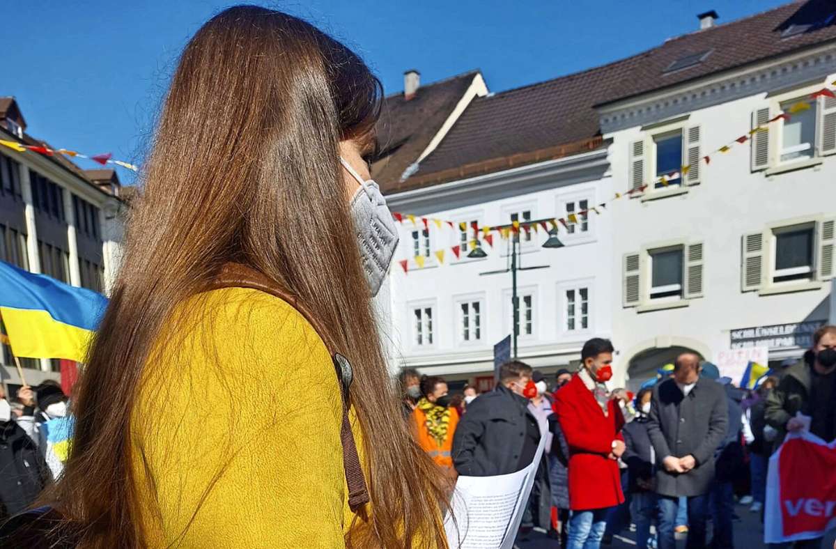 Lörrach: Alter Marktplatz im Zeichen von Gelb und Blau