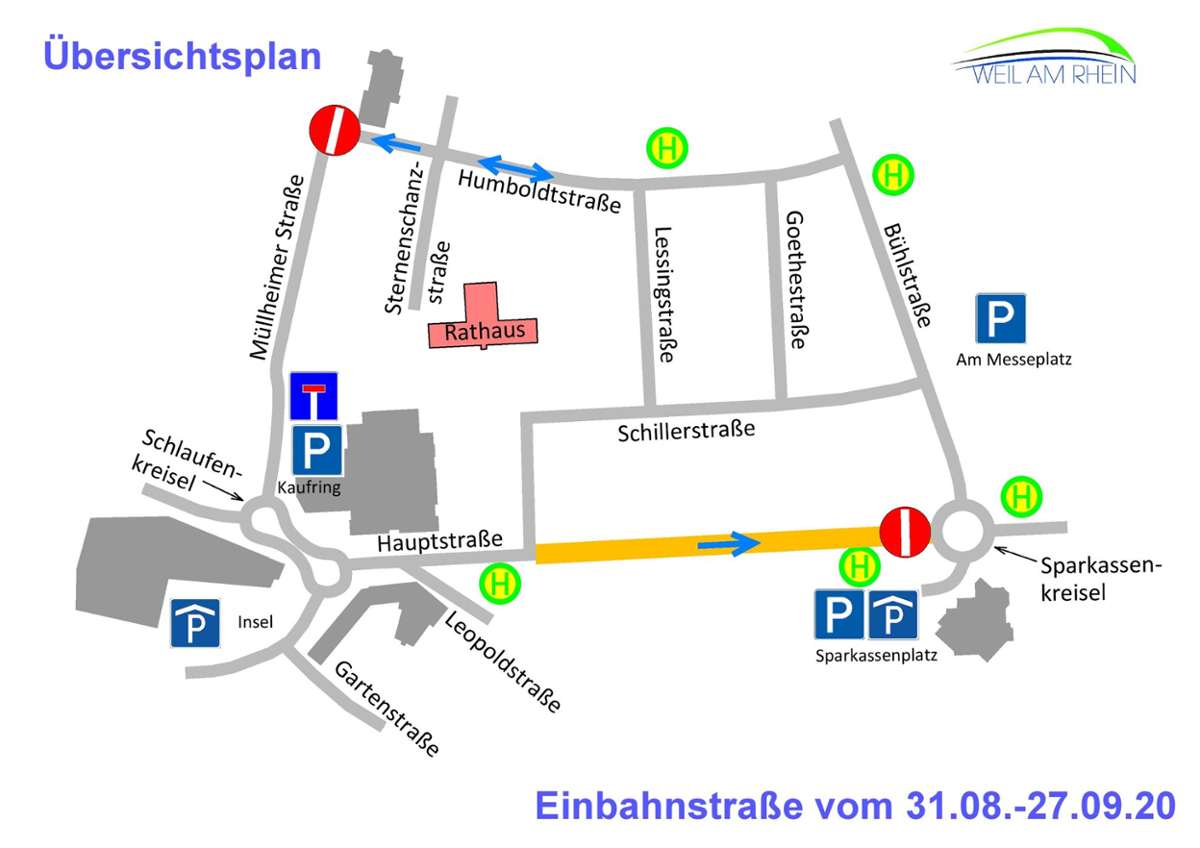 Weil am Rhein: Fußgängerzone wird zur Einbahnstraße