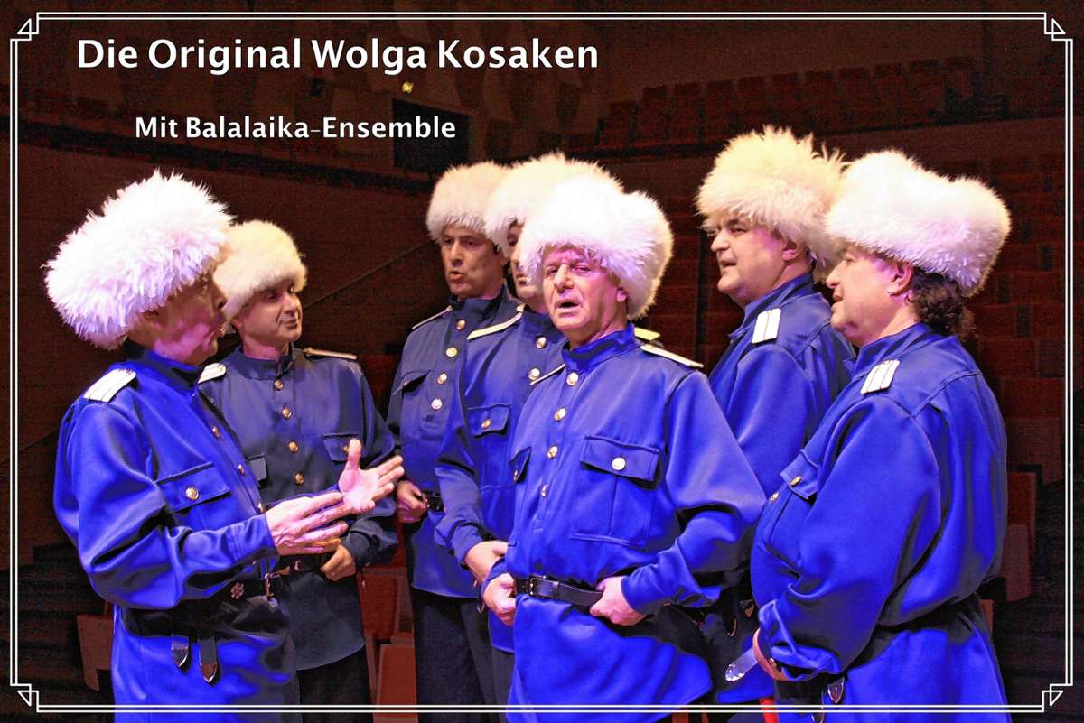 Die „Wolga-Kosaken“ treten am Sonntag, 10. Juli, mit russischen und ukrainischen Liedern in der evangelischen Kirche in Hasel auf. Foto: zVg
