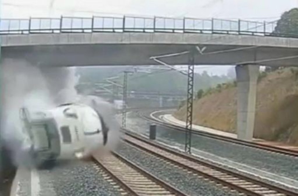 Accidente de tren en España: impactante vídeo desde Santiago de Compostela – Entretenimiento