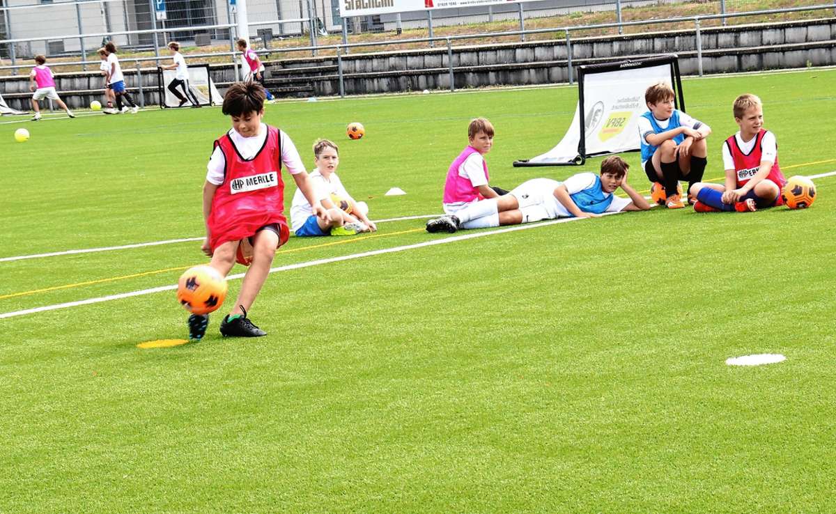 Weniger um die Leistung und mehr um den Spaß geht es im „Füchsle-Camp“ des SC Freiburg.