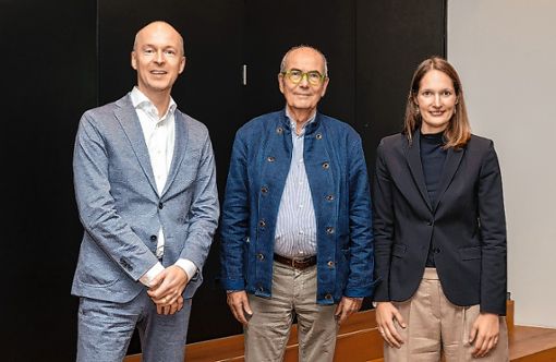 Der Vorstand: Tim Göbel, Hans Schöpflin und Contanze Wehner (v.l.) Foto: Lucia Hofmaier