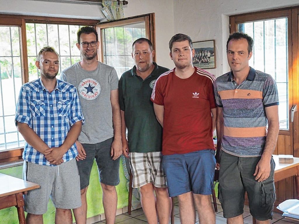 Der Vorstand des SV Liel-Niedereggenen (von links): Dirk Wittstock, Thomas Maier, Heiko Stoll, Philip Gruhler und Stefan Riesterer. Foto: Jutta Geiger