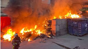 Baselland: In Abfallentsorgungsstelle brennt es
