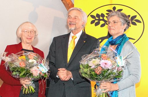 Ursula Sladek, Hans-Joachim Ritter und Sabine Kauffmann (von links). Foto: Heiner Fabry