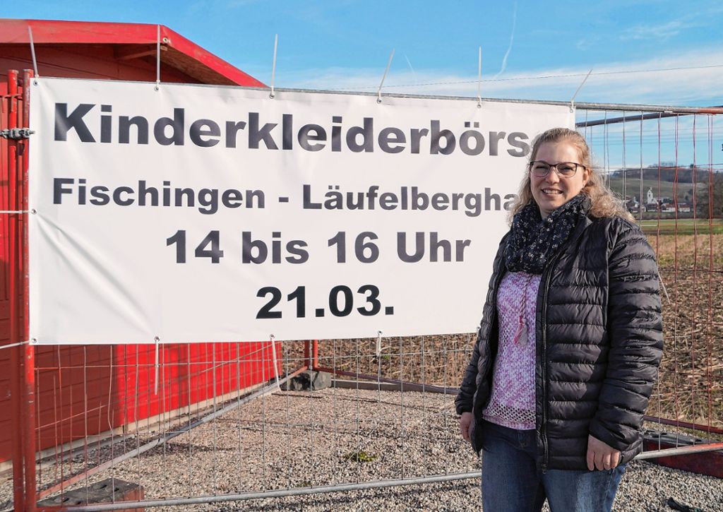 Organisatorin Cornelia Wild freut sich auf die dritte Auflage der Kinderkleiderbörse in Fischingen. Foto: Daniela Buch Foto: Weiler Zeitung