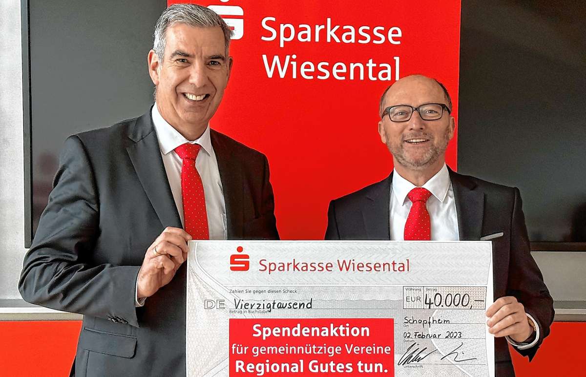Schopfheim: 40 000 Euro für den guten Zweck