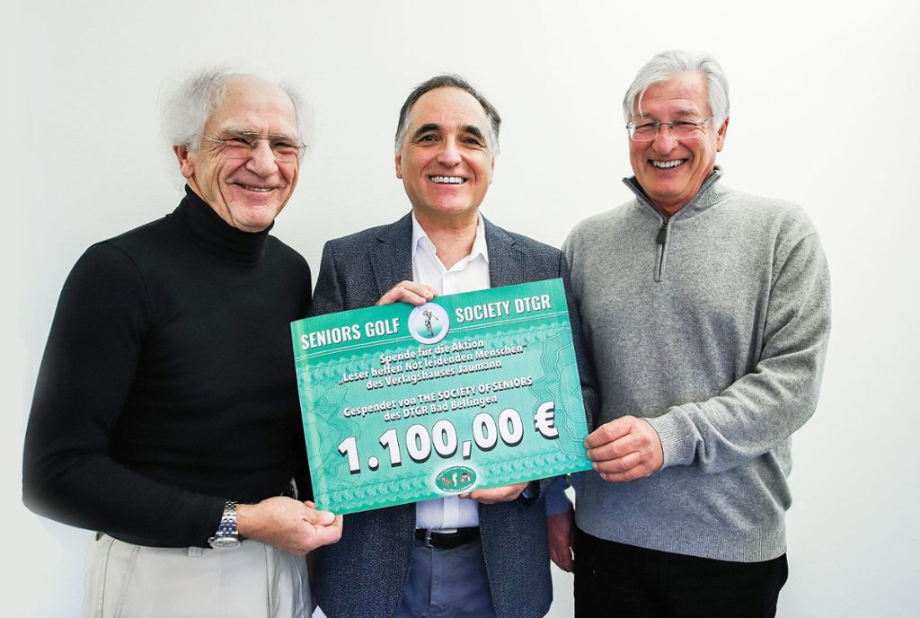 Kreis Lörrach: Seniors Golf Society spendet 1100 Euro
