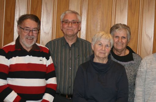 Der Vorstand des VdK-Ortsverbands: (von links): Willi Eichin, Peter Kiefer, Heidi Elsässer, Edith Kiefer und Christian Tümmers. Foto: Ines Bode