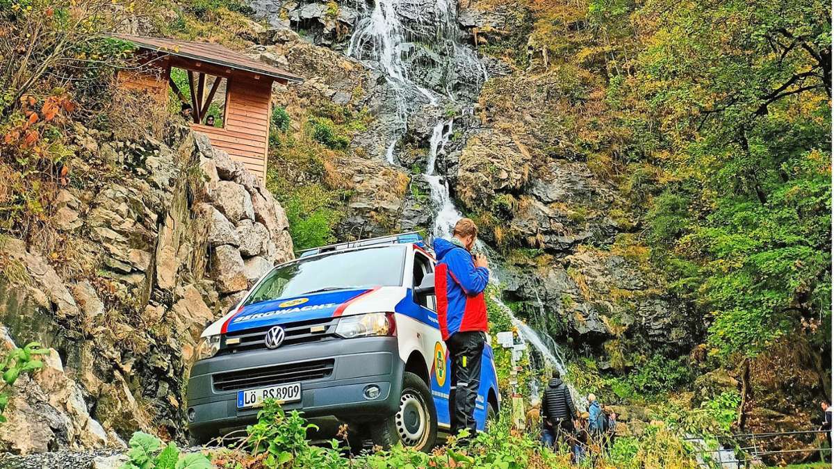 Todtnau: Gleich zwei Einsätze für die  Bergwacht an den Wasserfällen