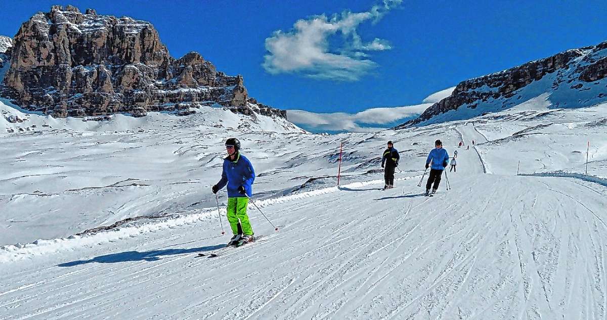 Eine Ski-Woche in den Dolomiten gehört zum jährlichen Programm der Hochtouristen Kandern.