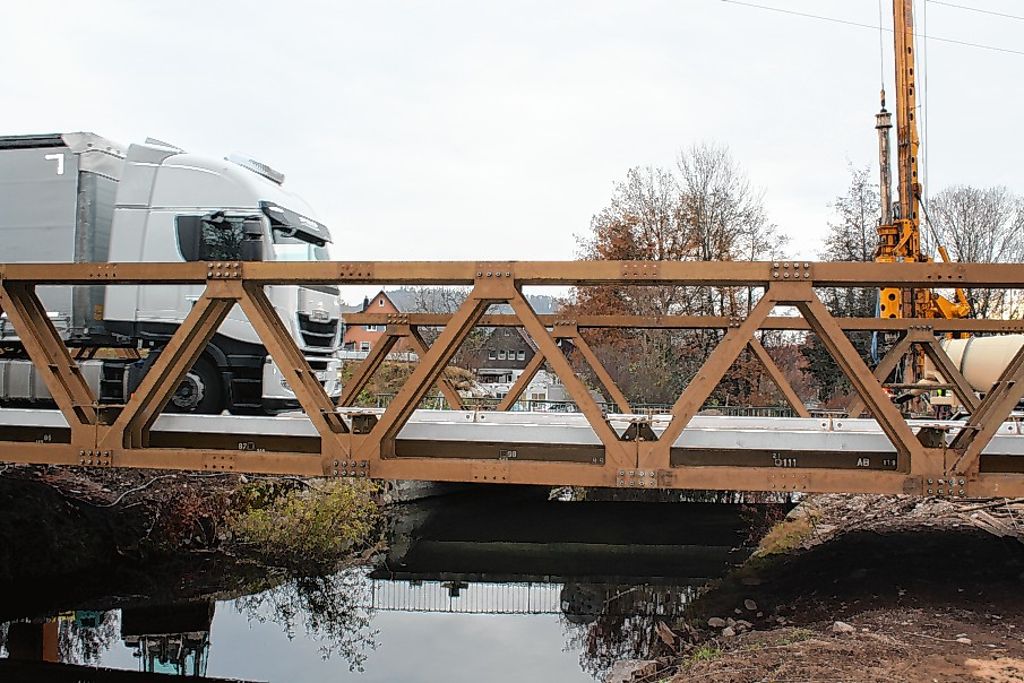 Maulburg: Neue Verkehrsregelung auf Behelfsbrücke