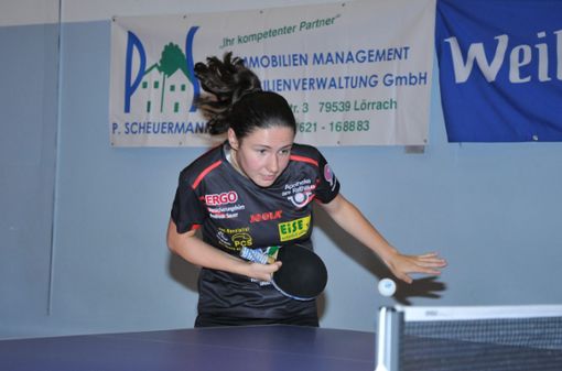 Ievgeniia Vasylieva wird auch in der kommenden Spielzeit die Nummer eins des ESV Weil sein.  
Fotos: Archiv/zVg Foto: Die Oberbadische