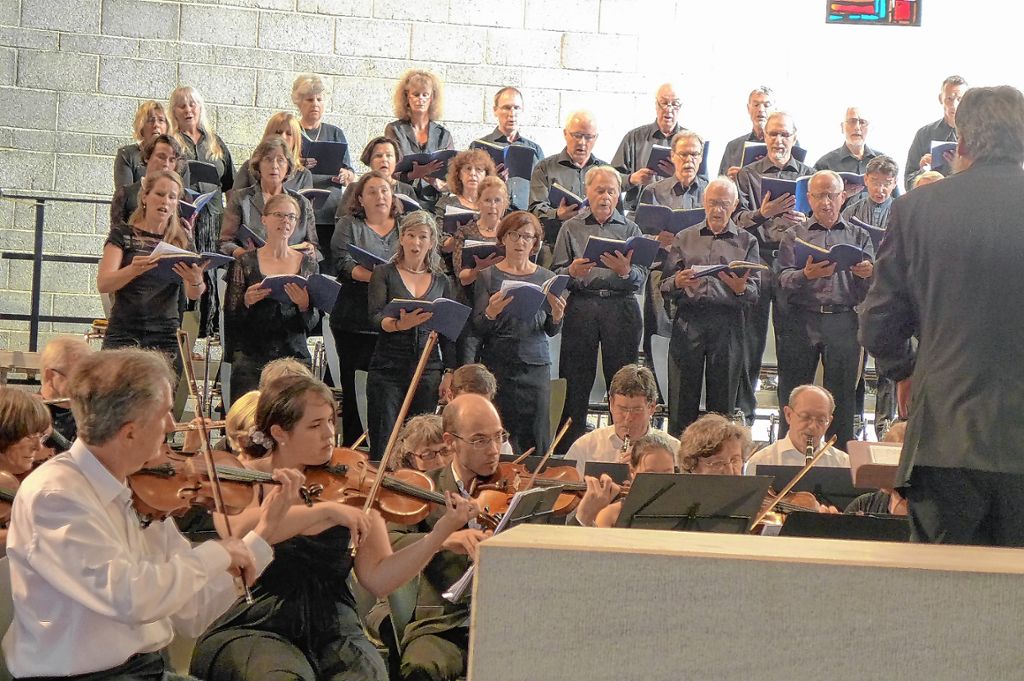 Motettenchor und Oberrheinische Sinfonieorchester überzeugen mit Beethoven.  Foto: Willi Vogl Foto: Die Oberbadische